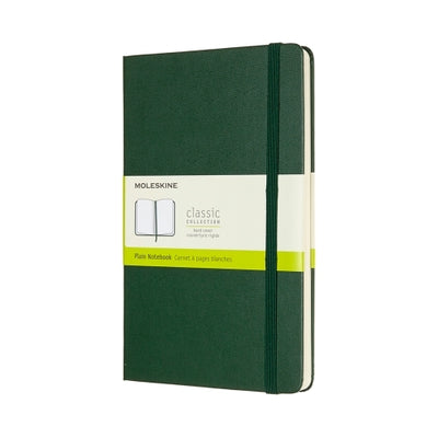 Moleskine Classic Notebook A5 Hard Cover Plain, Myrtle Green