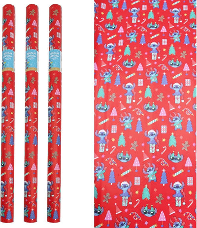 Disney Stitch Roll 69cm x 2mtrs Christmas Wrapping Paper
