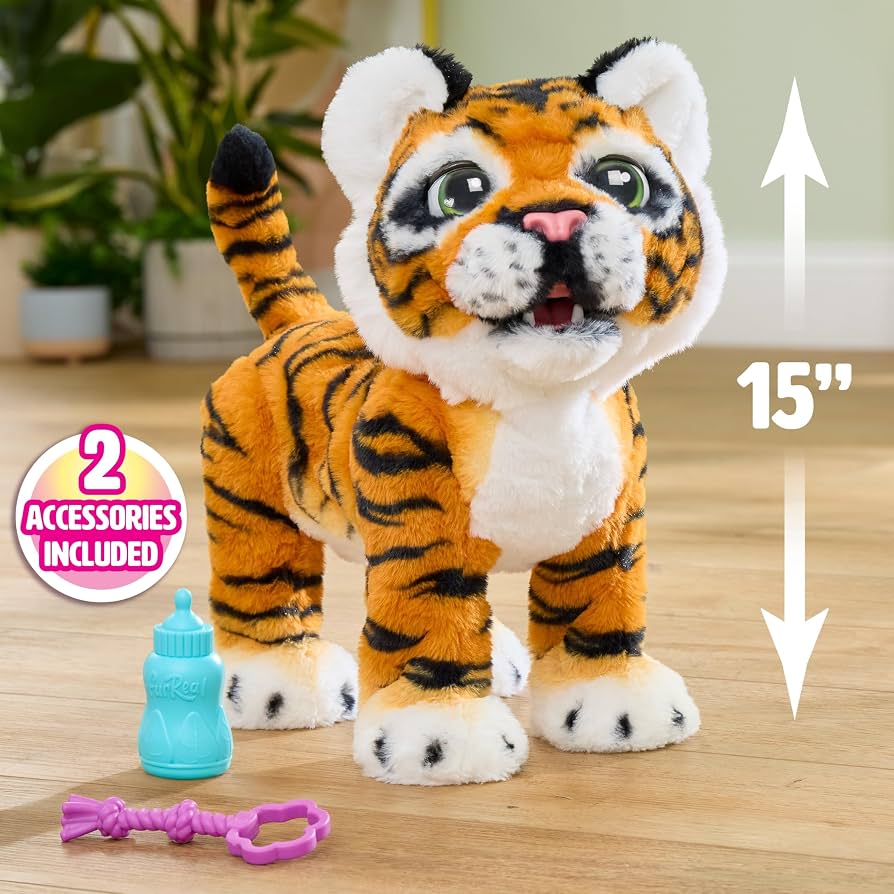 furReal Gabby the Grow & Roar Interactive Plush Tiger