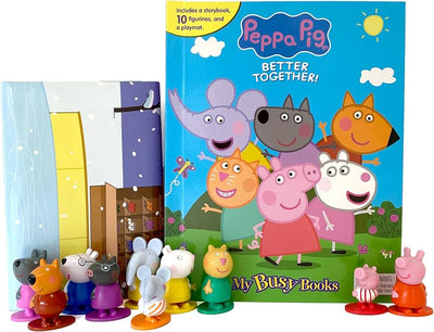 My Busy Books - Peppa Pig Better Together Storybook 10 Figurines Playmat