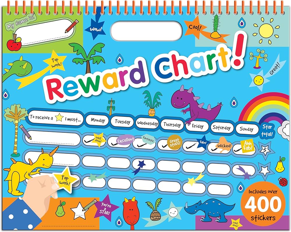 Reward Chart Include Over 400 Stickers