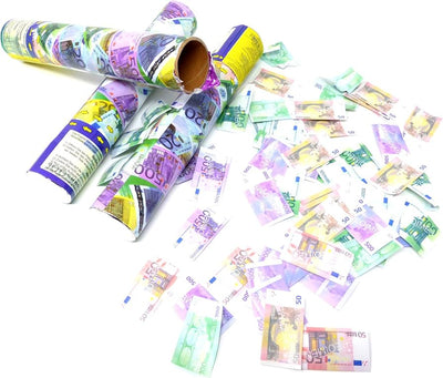 Money paper confetti cannon