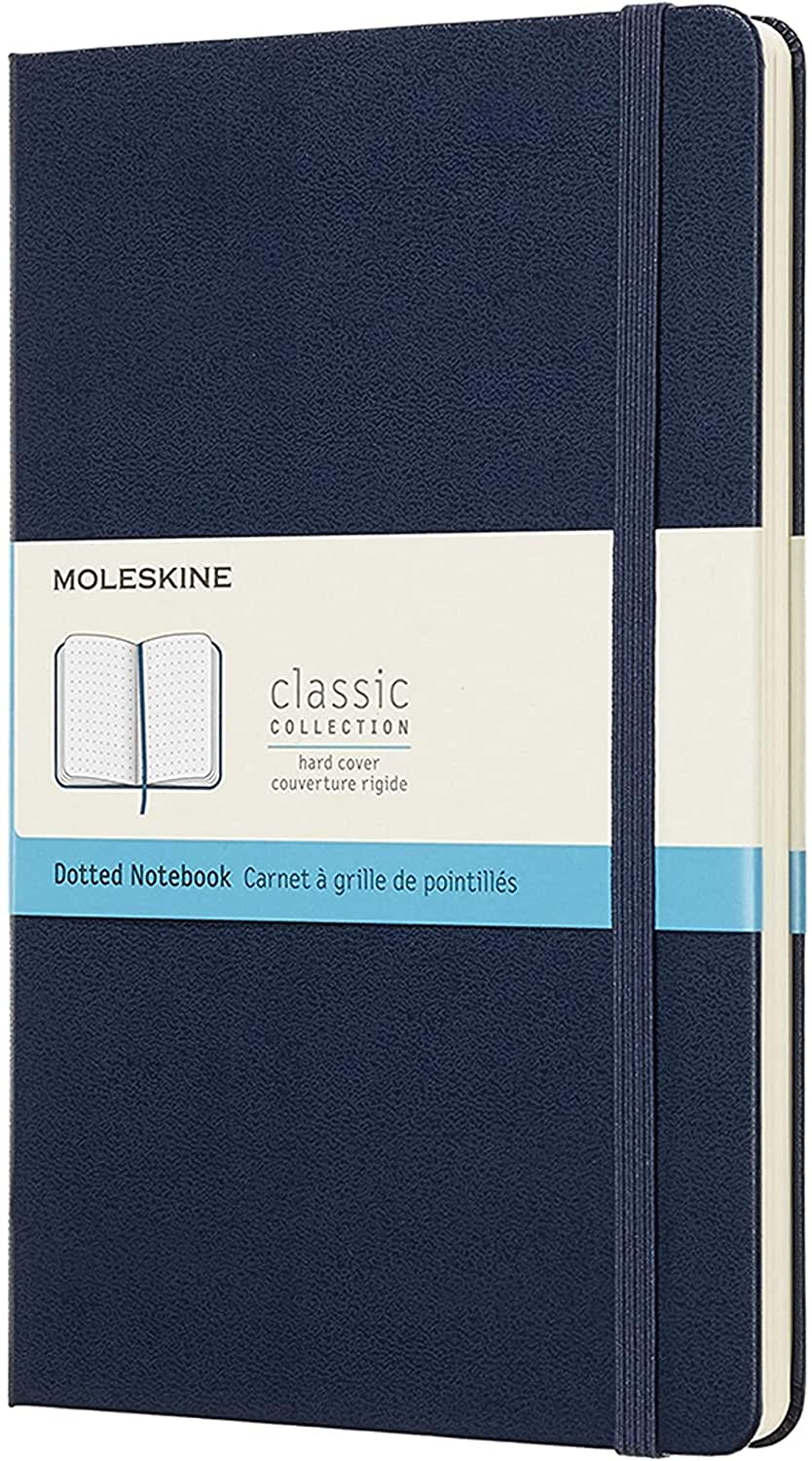 Notebook Dotted Hard Saphire Blue A5