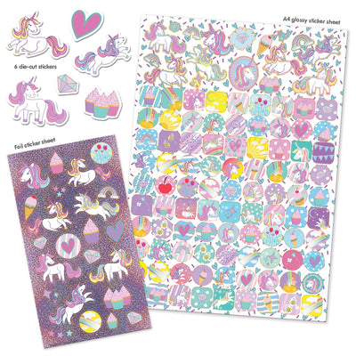 Sparkling Unicorns Mega Pack Stickers Over 130 Stickers