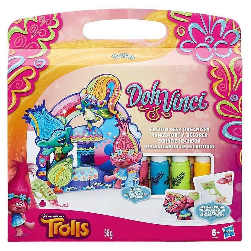 Doh Vinci Trolls Custom Desk Organiser