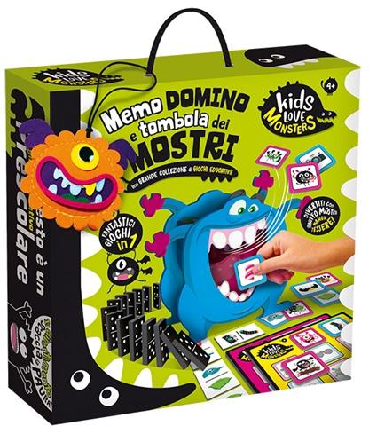 Kids Love Monster Domino Bingo Memory