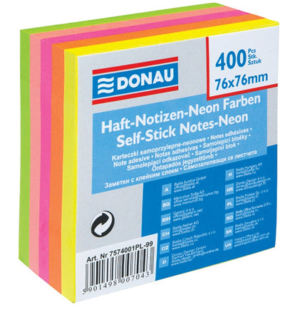 Sticky Notes 76X76Mm Coloured