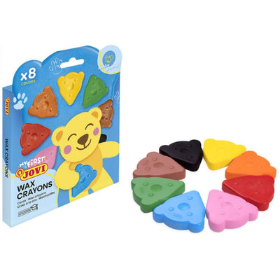 Jovi My First Wax Crayons 8 Bear-Shaped