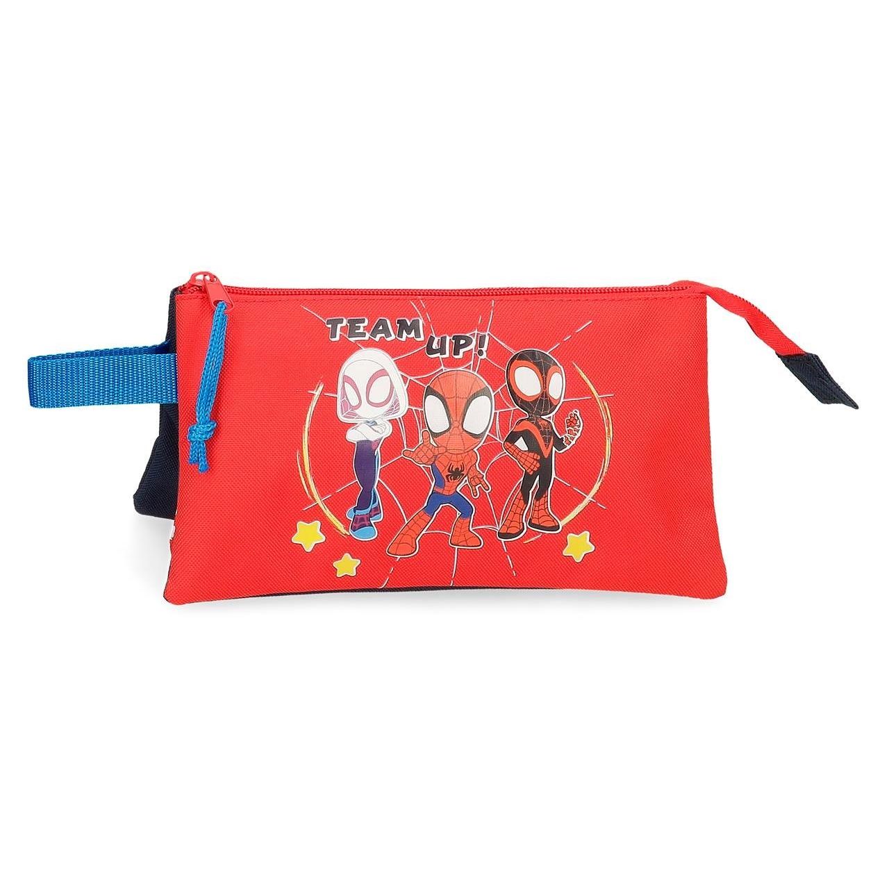 Spidey And Friends Pencil Case - 2 Zip 3 Pockets