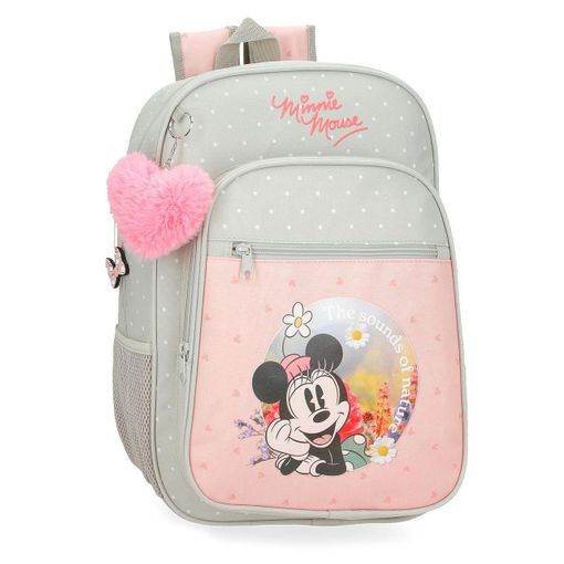 MINNIE MOUSE WILD NATURE BACKPACK 38CM - 1 large compartment fit A4