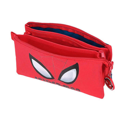 Spider man Pencil case 2 zip 3 pockets