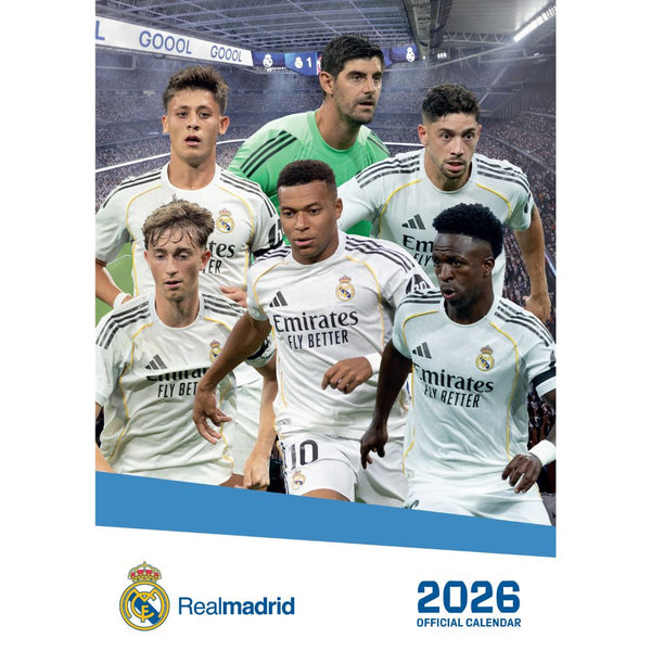 2026 Real Madrid FC A3 Wall Calendar
