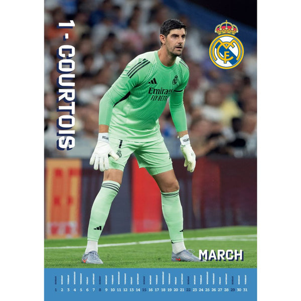 2026 Real Madrid FC A3 Wall Calendar