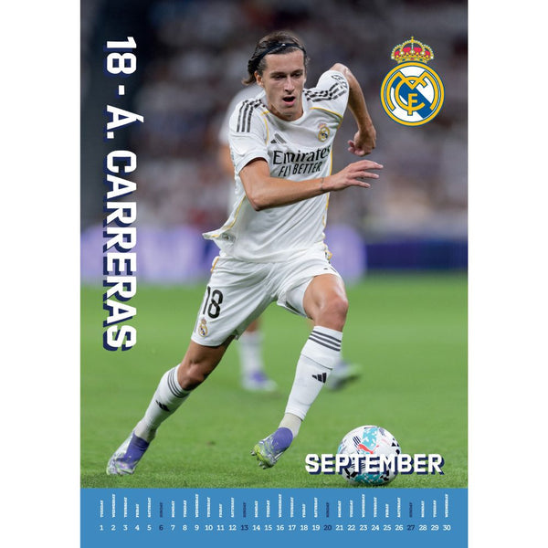 2026 Real Madrid FC A3 Wall Calendar