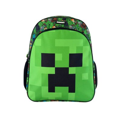 Minecraft Creeper Backpack -1 Large compartment fit A4