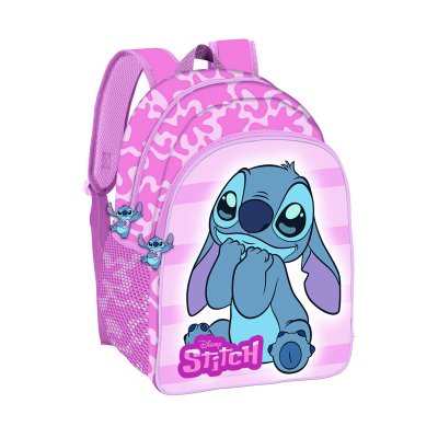 Stitch Disney Fun Backpack 40cm - 1 Large compartment fit A4