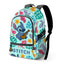 Disney Stitch & Guitar backpack 1 large pocket fit A4
