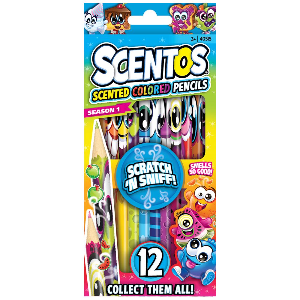 Scented Coloured Pencils X 12 Pcs