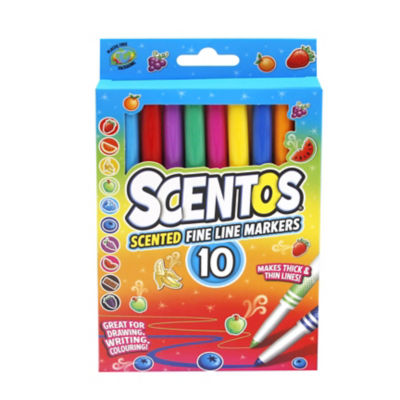 Scented Fine Line Markers X10Pcs