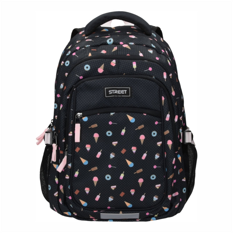 Round Infinity Sweets Backpack 2 Zip Fit A4