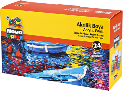 Acrylic paints - 24 coloures x 17ML each
