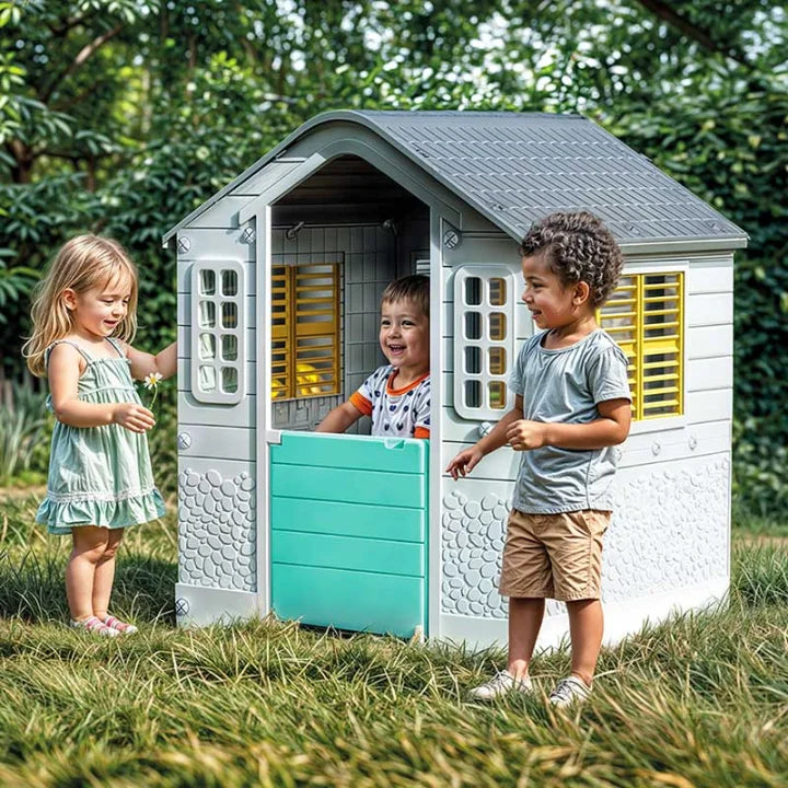 Playhouse - White, Green, Yellow