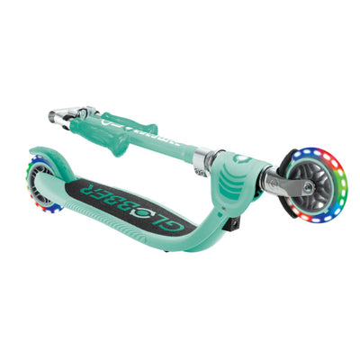 Globber Junior Foldable Flow Lights Scooter Mint