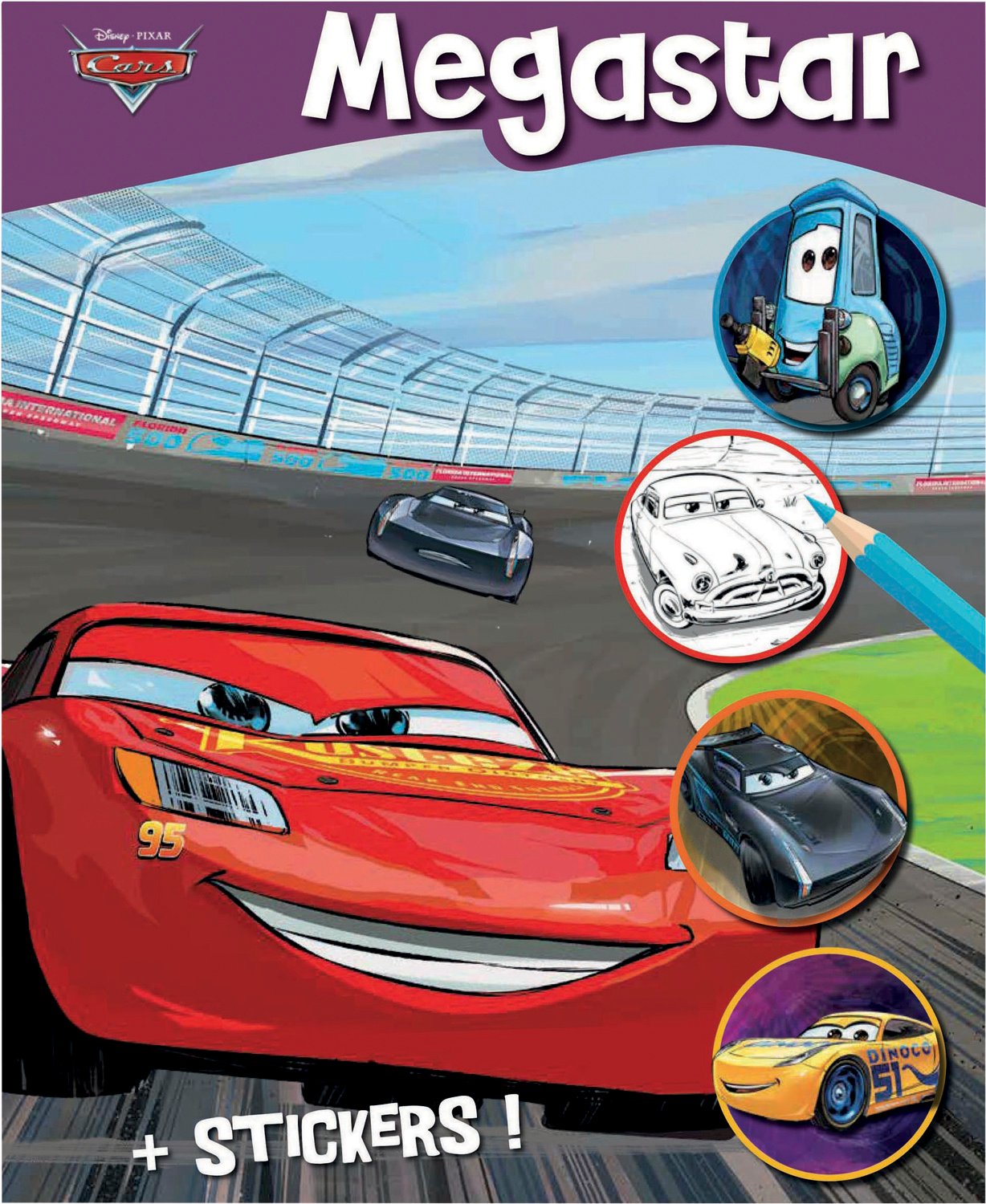 Disney Pixar Cars Megastar Colouring Book With Stickers