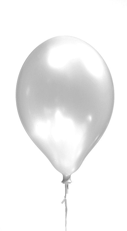 BALLOONS SATIN WHITE x8pcs