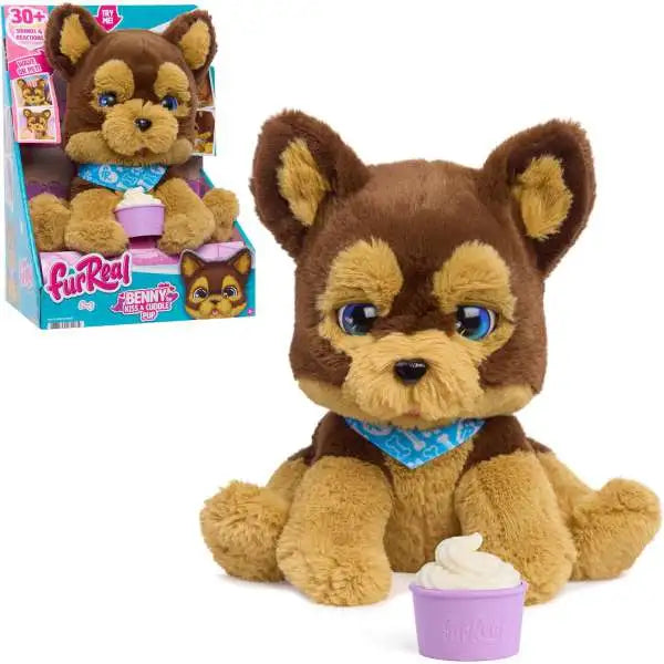 FurReal Benny the Kiss & Cuddle Pup Interactive Plush Puppy