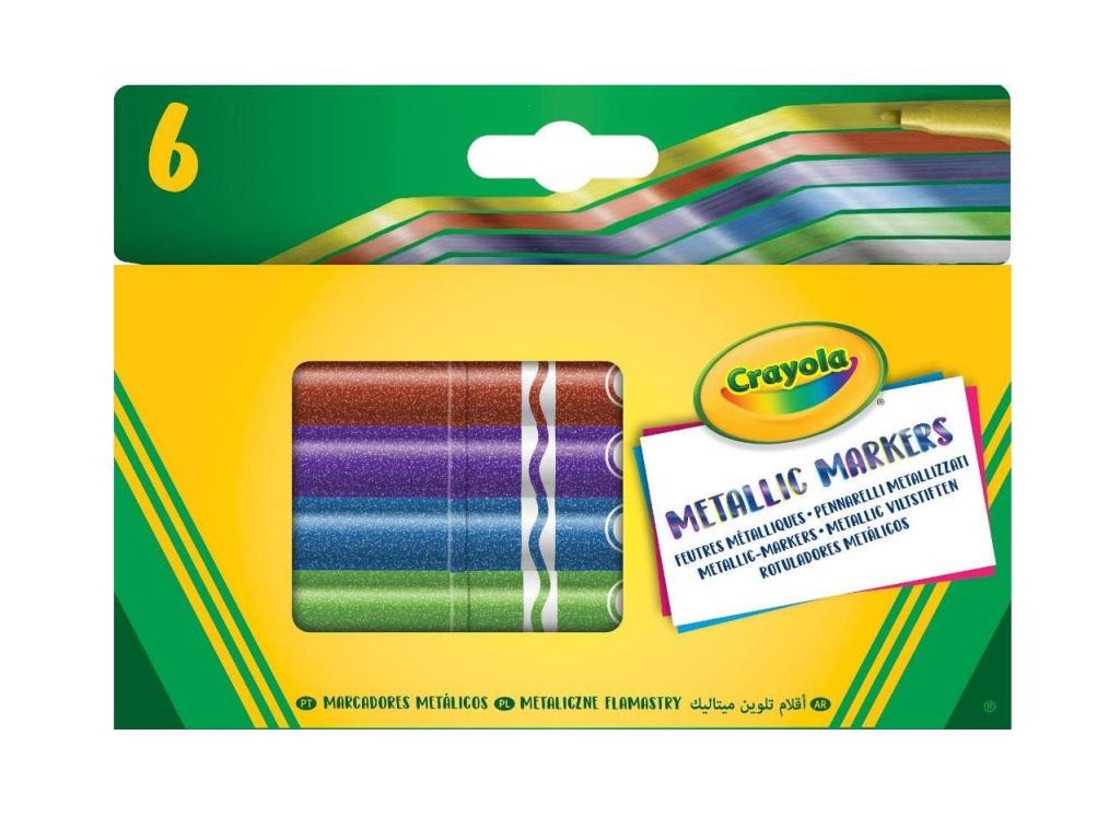 Crayola Metallic Markers X6Pcs