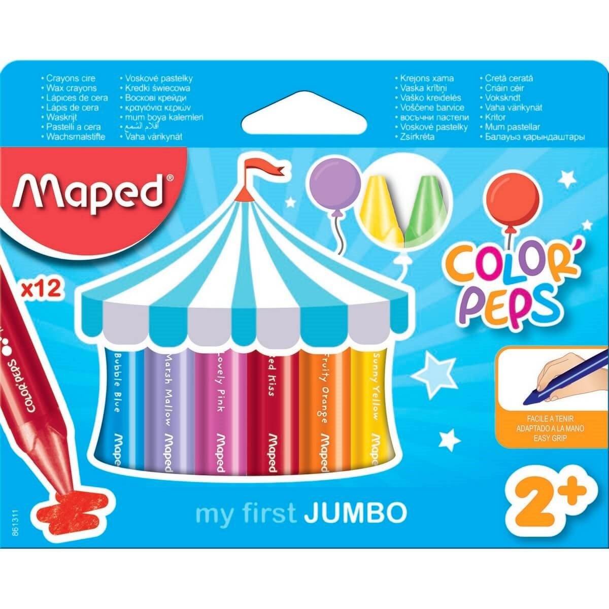 My First triangular Wax Jumbo X12 Colour Peps