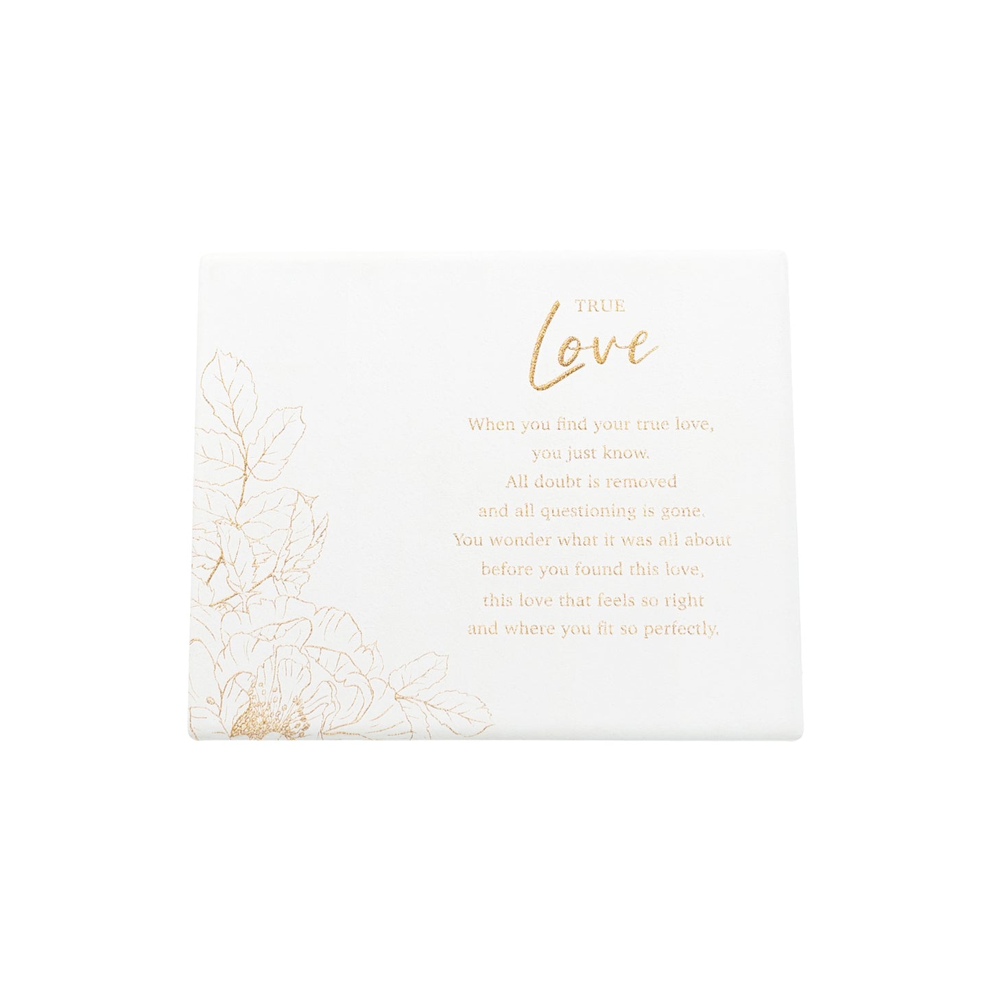 Wedding Plaque True Love Verse