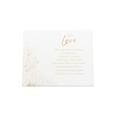 Wedding Plaque True Love Verse