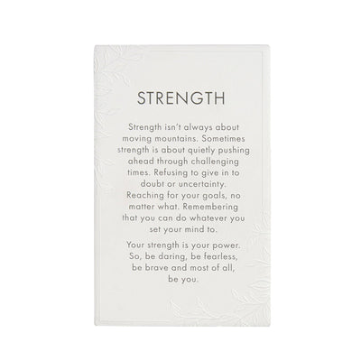 Ceramic Plaque Precious Quote - Strength