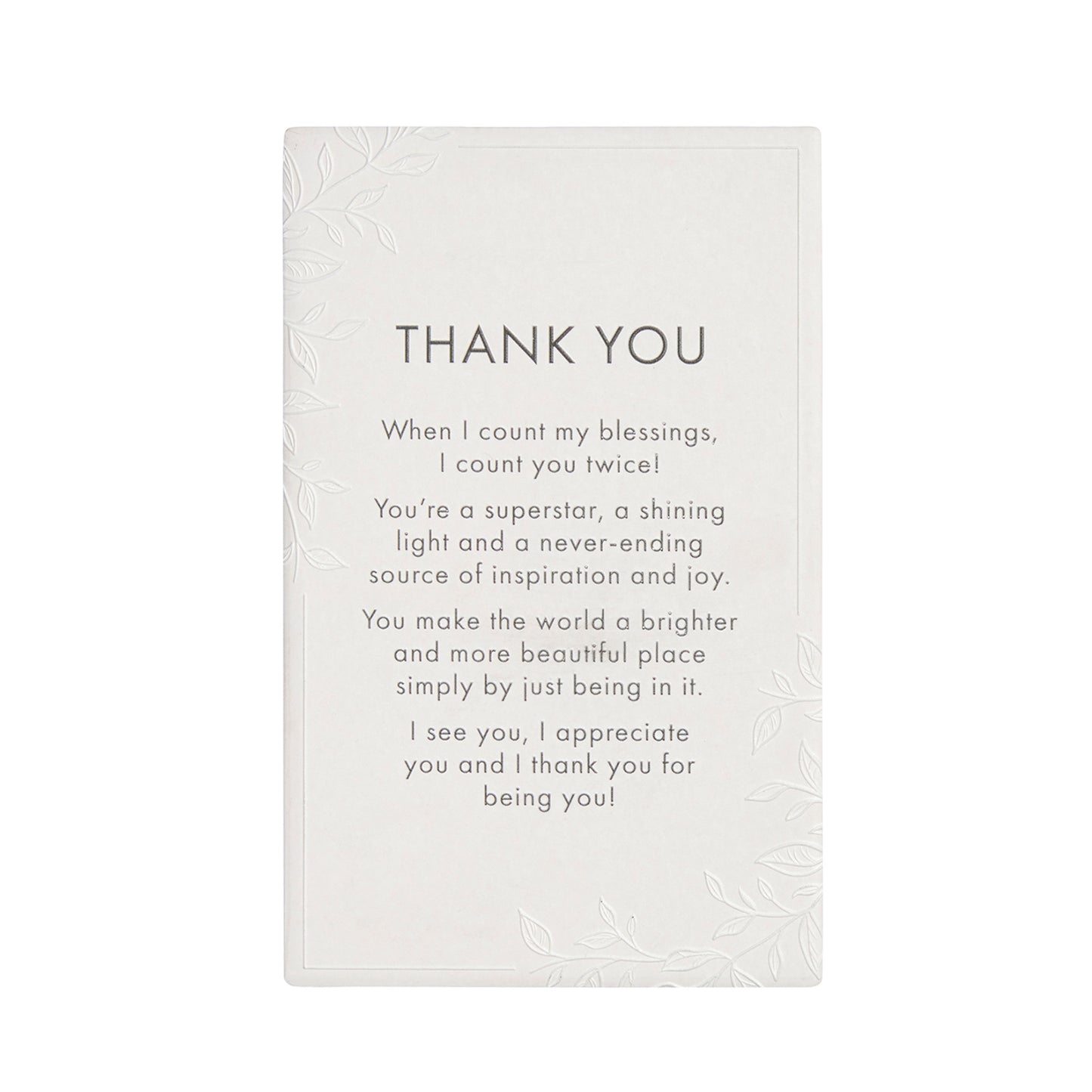 Ceramic Plaque Precious Quote - Thank You