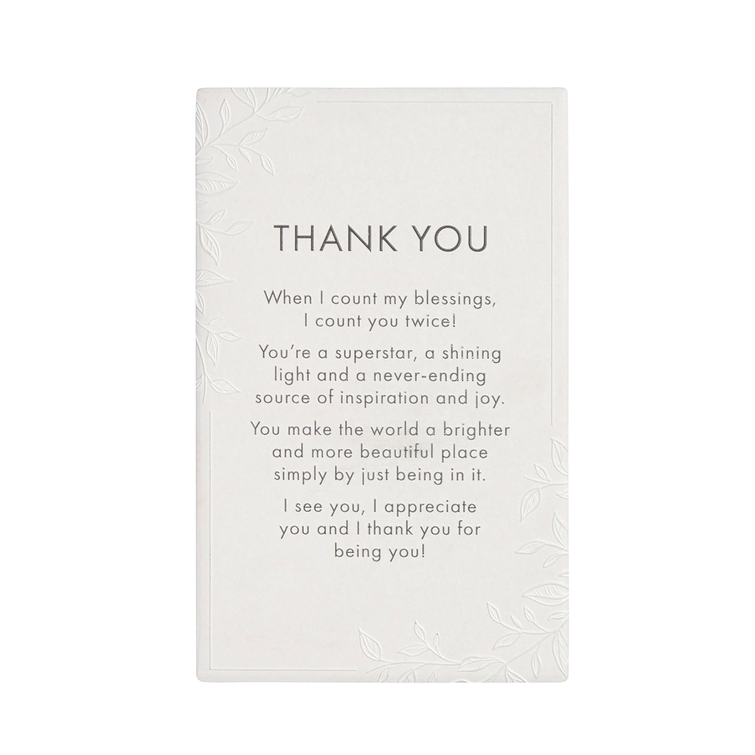 Ceramic Plaque Precious Quote - Thank You