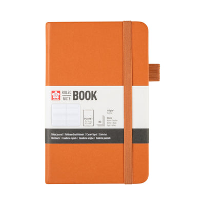 Hard back notebook 9x14cm Ruled - tick paper 80pgs