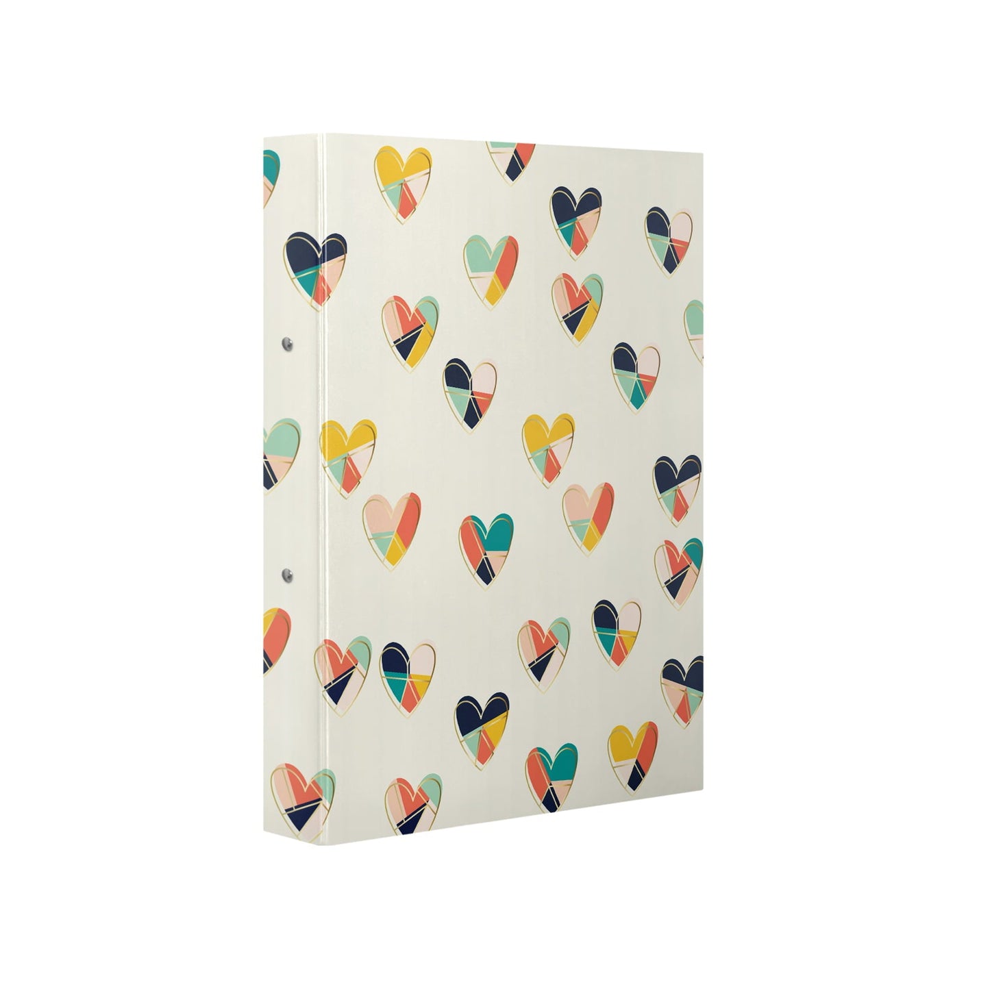 Fancy 2 Ring Hard File Hearts