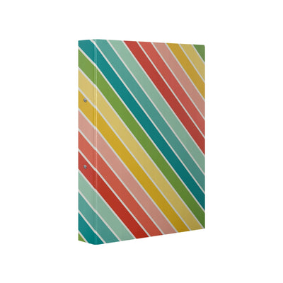 Fancy 2 Ring Hard File Stripes
