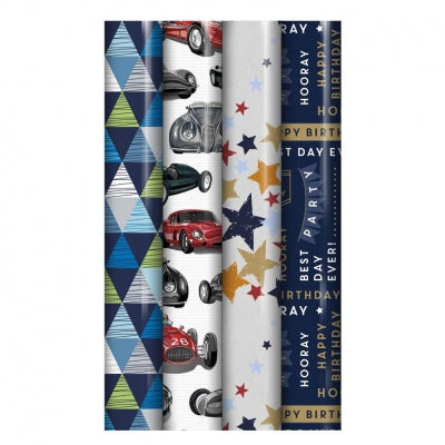 Party Gift Wrapping Paper Roll X2.5Mtrs