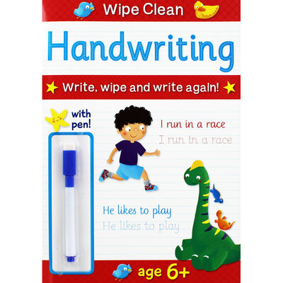 Wipe Clean With Pen 6+ Handwriting