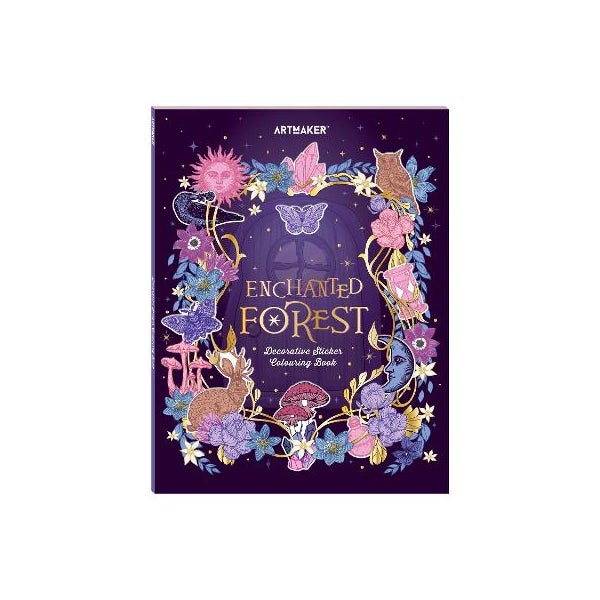 Art Maker Sticker Colouring Enchanted Forest