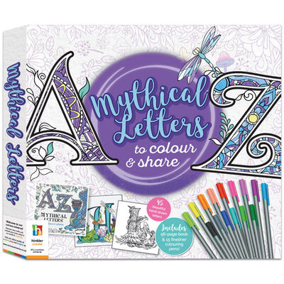 A To Z Mythical Letters To Colour & Share