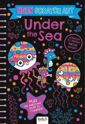 Scratch To Reveal Neon Magical - Scratch Art Under The Sea