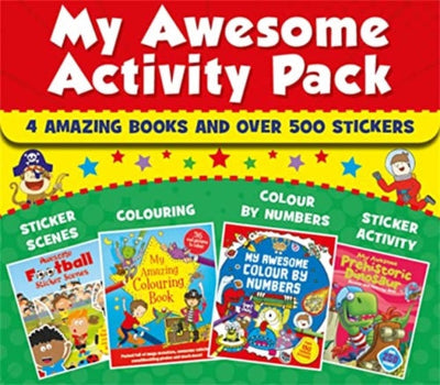 My Awesome Activity Pack- 4 Books - Over 300 Stickers