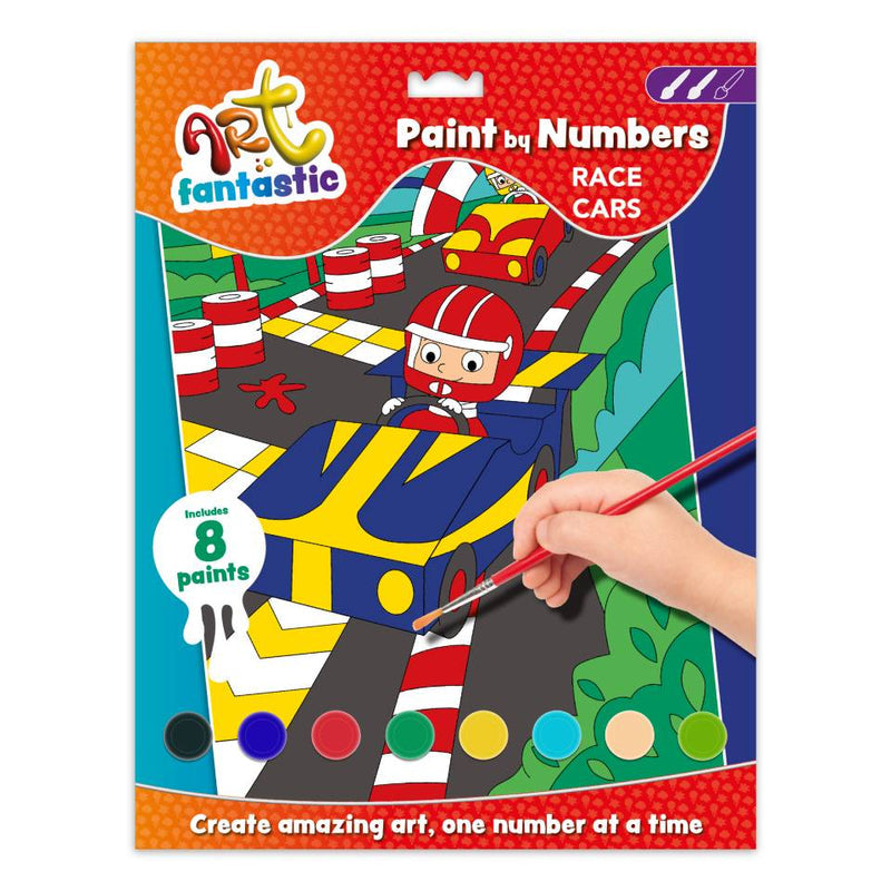 Art Fantastic Paint By Numbers: Race Cars