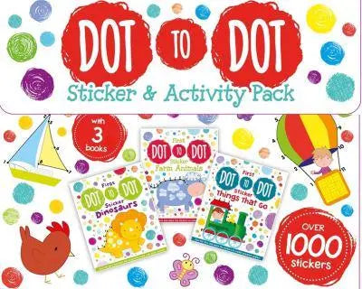 Dot To Dot Sticker & Activity Pack - Over 1000 Stickers