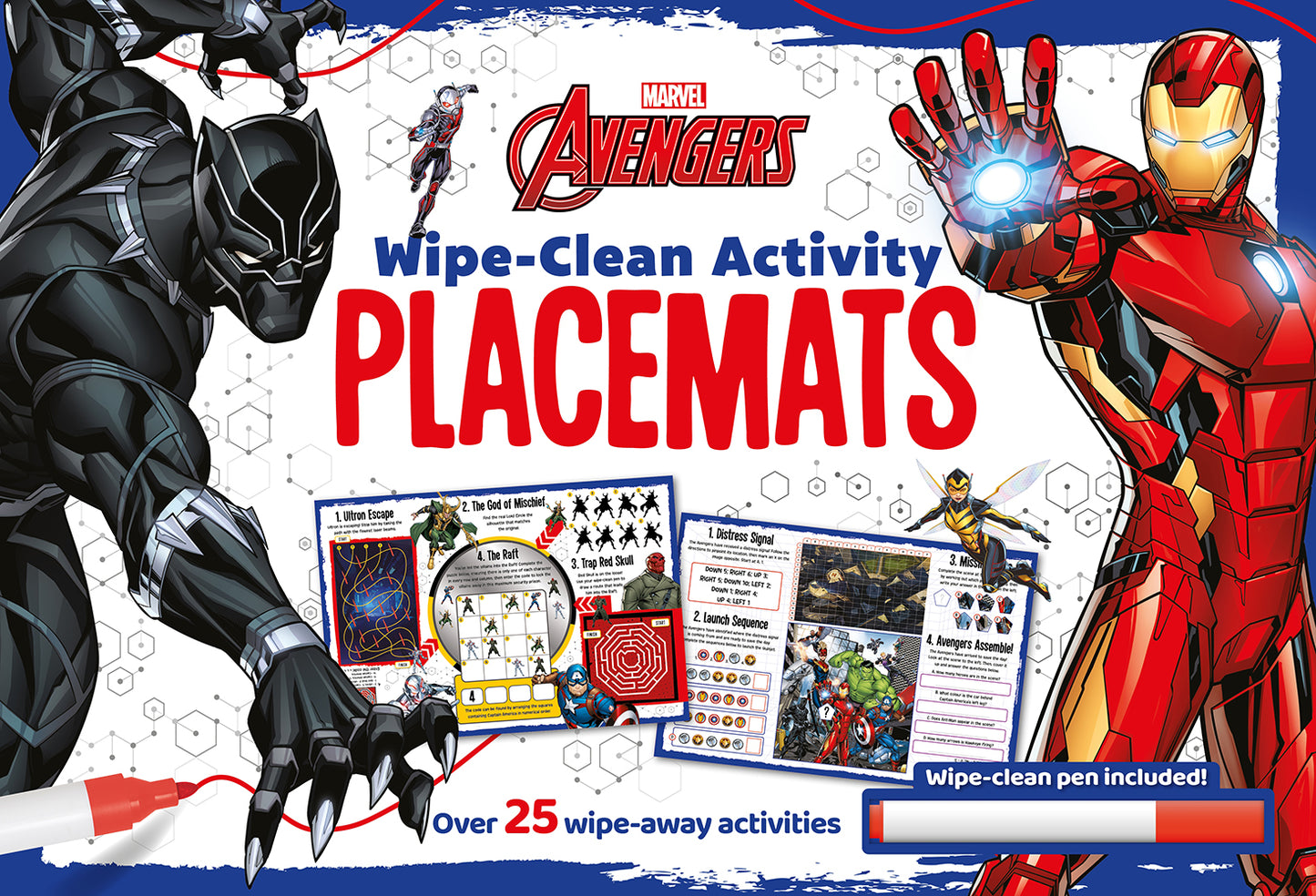 Marvel Avengers - Wipe-Clean Activity Placemats