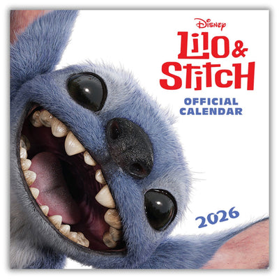 Disney Lilo & Stitch Movie 2026 Square Wall Calendar